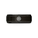 cool presents for guys – black tungsten jet engine fan wedding band