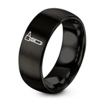 Mens Birthday Gift Ideas – black tungsten otoscope ring