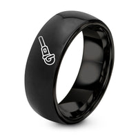 Men's Birthday Gifts Ideas – black tungsten angle grinder ring