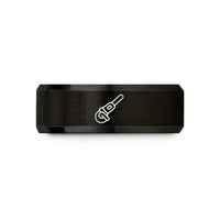 birthday present for husband – black tungsten angle grinder wedding band