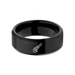 cool presents for him – black tungsten angle grinder wedding band