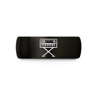 personalized present ideas – black tungsten electric keyboard stand wedding band