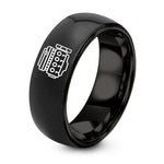 Mens Birthday Gifts Ideas for Him – black tungsten inline 4 engine ring