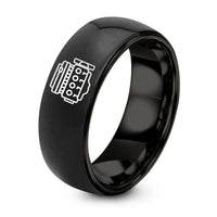 Mens Birthday Gifts Ideas for Him – black tungsten inline 4 engine ring