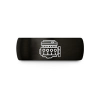 cool presents for guys – black tungsten inline 4 engine wedding band