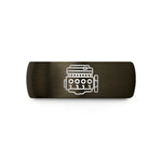 best presents for guys – gunmetal & black tungsten inline 4 engine wedding band