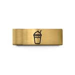 special presents for him – gold tungsten milkshake cup wedding band