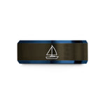 best presents for him – gunmetal & blue tungsten sailing yacht wedding band