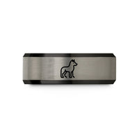 top presents for guys – black & grey tungsten norway wedding band