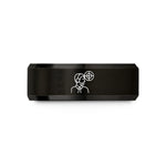 tungsten carbide ring him – black tungsten air traffic controller wedding band