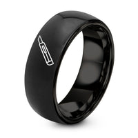 Mens Engagement Rings Tungsten – black tungsten craft knife ring