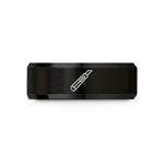 black tungsten ring him – black tungsten craft knife wedding band