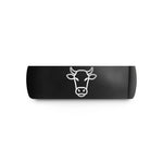 black tungsten him band – black tungsten dairy cow wedding band