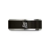 black tungsten him ring – black & silver tungsten odin wedding band