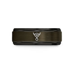 tungsten wedding bands him – gunmetal & black tungsten aether quintessence wedding band