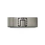 rings for husband present – silver tungsten boundary dashed line wedding band