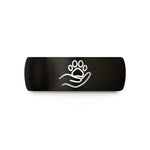 unique presents for him – black & gold tungsten hand paw wedding band