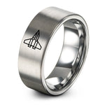anniversary presents for him – silver tungsten starfighter ring