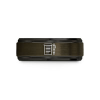 tungsten wedding ring – gunmetal & black tungsten legal pad pen wedding band