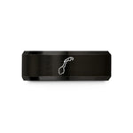 anniversary present for him – black tungsten norway wedding band