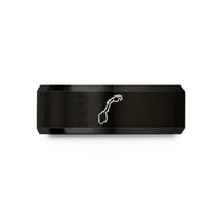 anniversary present for him – black tungsten norway wedding band