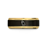 best presents for him – black & gold tungsten praying hands wedding band