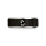 best presents for him – black & gray tungsten praying hands wedding band