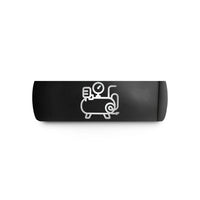 him tungsten wedding band – black tungsten air compressor wedding band