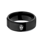 black tungsten rings him – black tungsten skull pentagram wedding band
