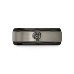 black tungsten ring him – black & silver tungsten turkey wedding band