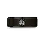 couples tungsten band – black & gold tungsten english breakfast wedding band