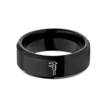 black tungsten mens ring – black tungsten caliper wedding band