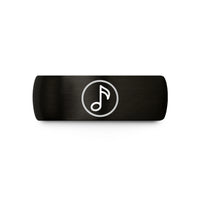 tungsten him wedding bands – black tungsten eighth note wedding band