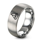 Mens Rings Tungsten Engraved – silver tungsten sailboat ring