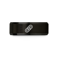 tungsten carbide promise ring – black tungsten chain link wedding band
