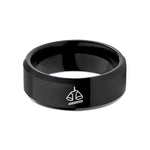 tungsten wedding band him – black tungsten agogo bells stick wedding band