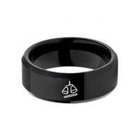 tungsten wedding band him – black tungsten agogo bells stick wedding band