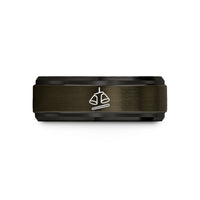 black wedding ring him – gunmetal & black tungsten agogo bells stick wedding band