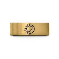 tungsten wedding bands him – gold tungsten sun crescent moon wedding band