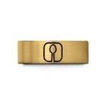 tungsten band for him – gold tungsten spoon symbol wedding band
