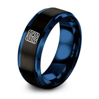 black & blue tungsten isobars pressure lines ring