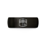 matching rings for couples – black tungsten kaaba silhouette wedding band
