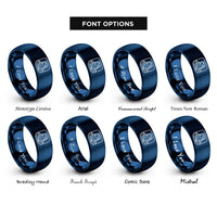 font options for inside engraving on blue mesa butte rings