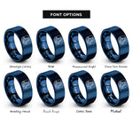 font options for inside engraving on blue mesa butte rings