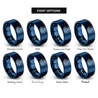 font options for inside engraving on blue mesa butte rings