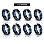 font options for inside engraving on blue & gray microchip cpu rings