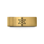 tungsten wedding ring men – gold tungsten sheriff star wedding band