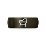 simple wedding bands couples – gunmetal & black tungsten piano bench wedding band