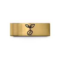 tungsten rings for her – gold tungsten sprouting seed wedding band