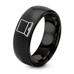 Mom Birthday Gift Ideas – black tungsten laptop ring
